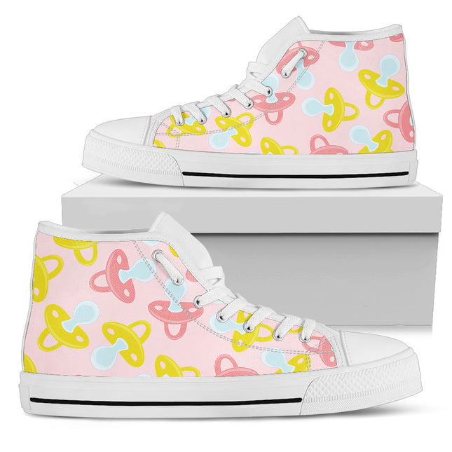 Light Pink Hi Tops 13 With Pacifier Symbol